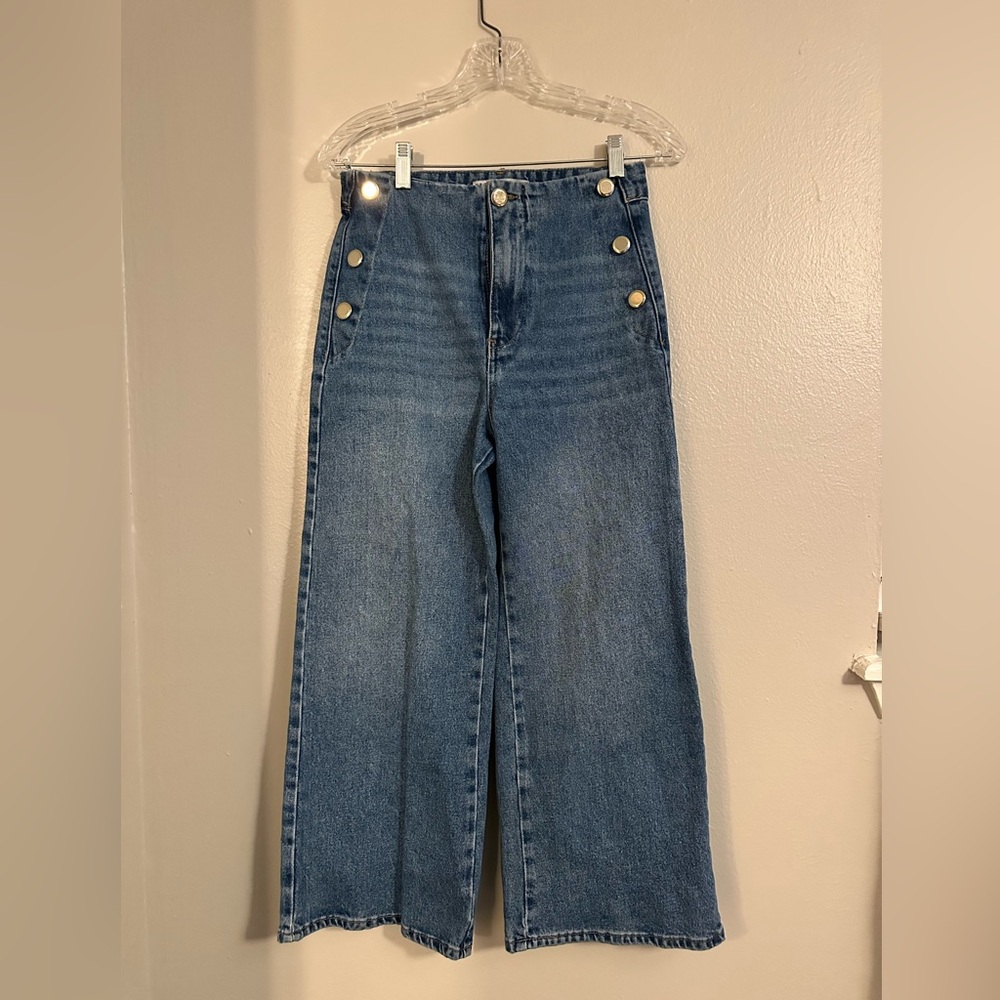 Zara jeans wide leg size 25